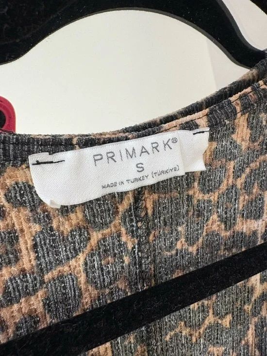 Leopard Print Midi Maxi Dress with Contrast Trim Collar - Picture 4 of 6